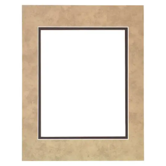 11" x 14" Double Mat By Studio Décor®, 8" x 10" Opening Brown {4}