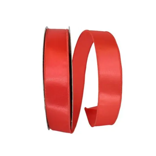 JAM Paper 1.5" x 50yd. Satin Value Wired Ribbon Coral {1}