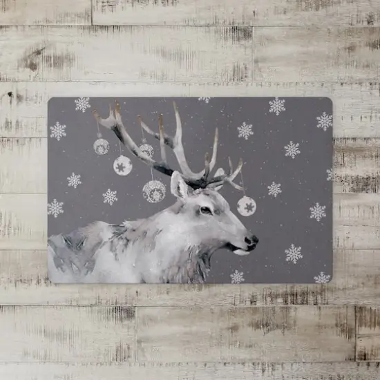 Christmas Reindeer 18" x 27" Floor Mat {3}