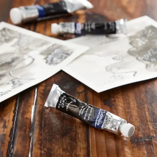 Winsor & Newton&reg; Cotman&reg; Watercolor, 8mL Ivory Black {3}