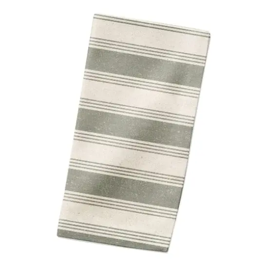 Stripe Cotton Twill Napkin Green {3}
