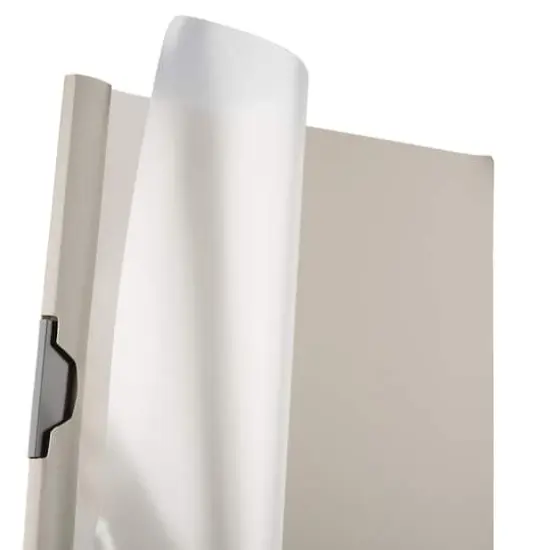 JAM Paper 9" x 12" Plastic Report Cover with Slide Lock Clip, 20ct. Gray {6}