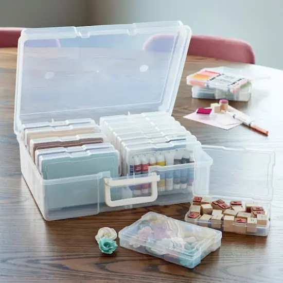 Clear 16 Case Photo & Craft Keeper by Simply Tidy&reg; {3}