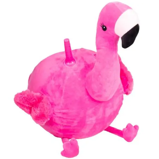 Hedstrom 18" Plush Flamingo Hopper Ball With Pump {3}