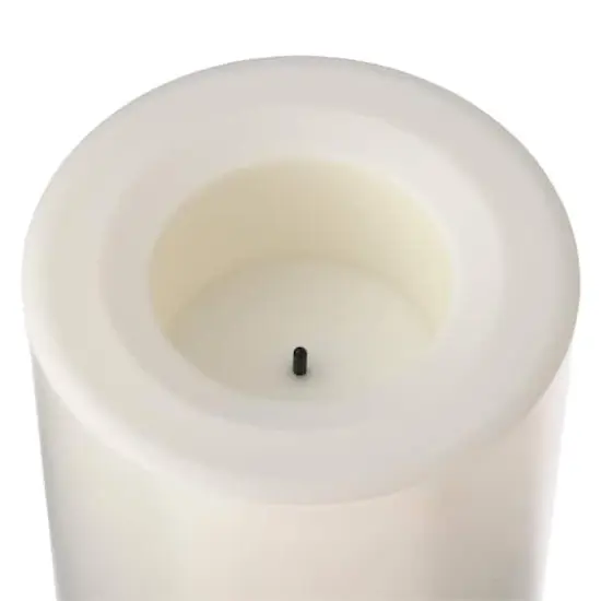 White 3" x 4" LED Outdoor Pillar Candle By Ashland&reg; {3}