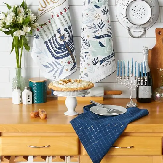 DII&reg; Assorted Happy Hanukkah Dishtowel Set {12}