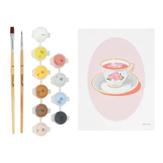 Teacup Paint-by-Number Framed Mini Kit by Artist's Loft&reg; {4}