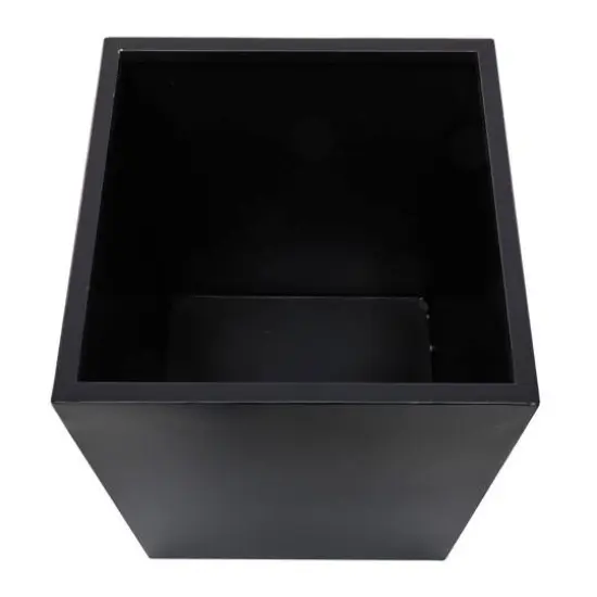 Black Modern Planter, Set of 2" 18", 14" {6}