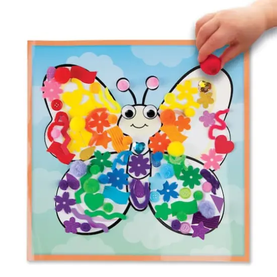 Creativity for Kids&reg; Butterfly Sticky Wall Art {5}