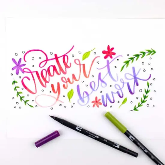 Tombow Lettering Favorites Dual Brush Pens {7}