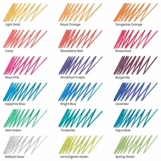 Arteza&reg; 1mm Iridescent Super Glitter Gel Pens {3}