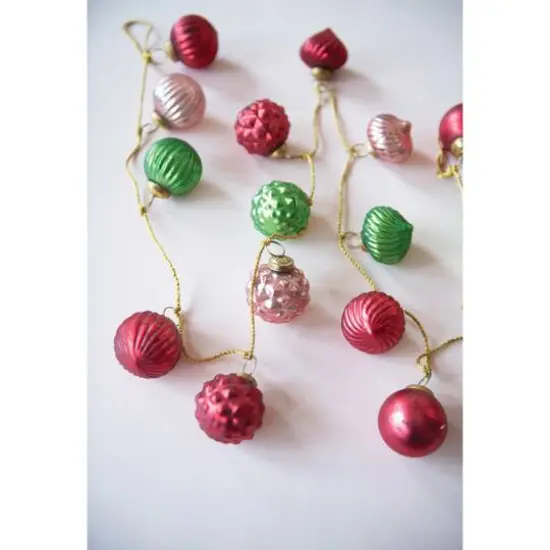 Hello Honey&reg; 6ft. Mercury Glass Ball Ornament Garland {3}