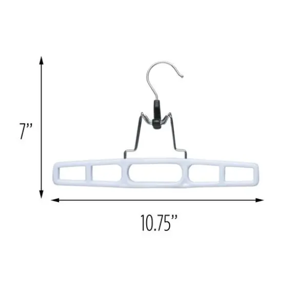 Honey Can Do White Rectangular Clamp Hangers, 12ct. {3}