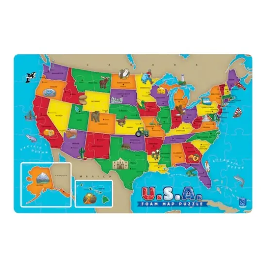 U.S.A. Foam Map 54 Piece Floor Puzzle {3}