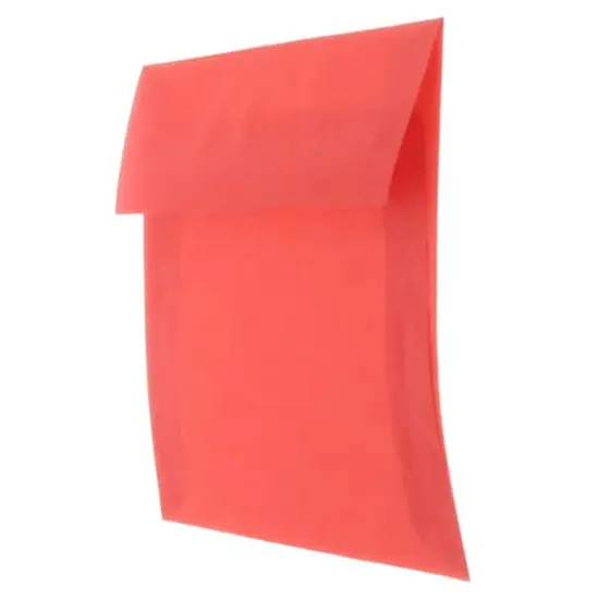 JAM Paper 8.5" x 8.5" Translucent Vellum Invitation Envelopes, 25ct. Primary Red {4}
