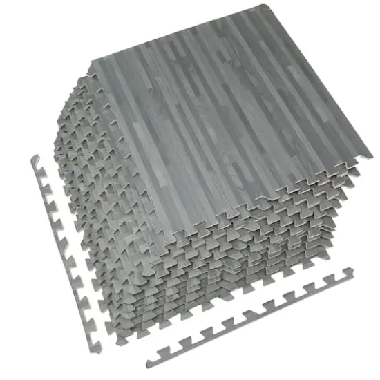 Sorbus 24" Interlocking Floor Tile Mats, 12ct. Gray {1}