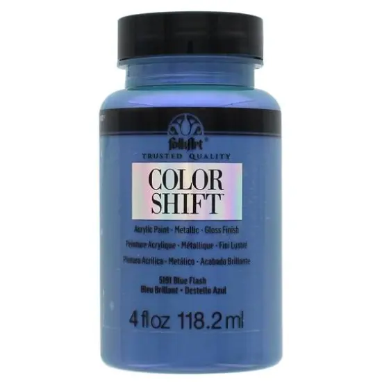 FolkArt&reg; Color Shift&trade; Acrylic Paint, 4oz. Blue Flash {1}
