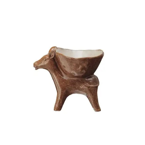 Hello Honey 6.5" Rustic Stoneware Donkey Bowl {3}