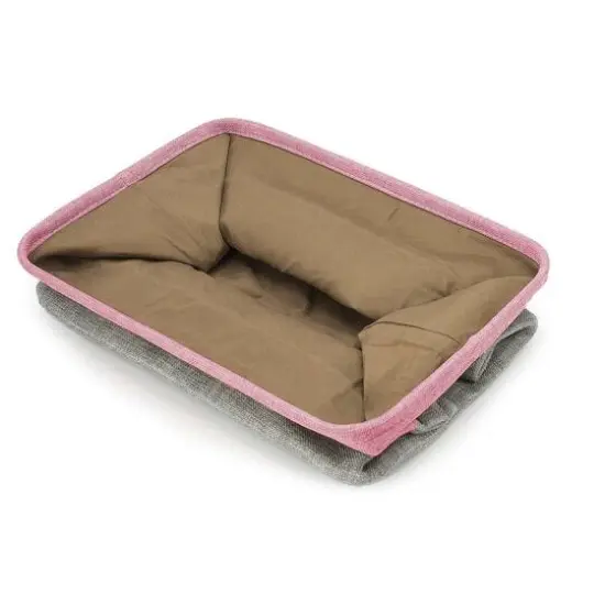 Sorbus 15" Twill Collapsible Storage Basket Set Pink {6}