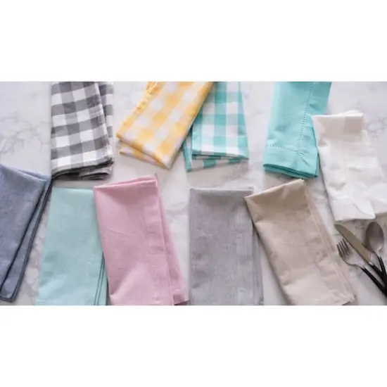 DII&reg; French Chambray Dinner Napkins, 6ct. Stone {4}