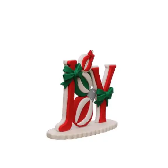 7.25" Joy with Ornament & Bow Clay Tabletop Décor by Ashland® {3}