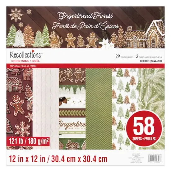 12" x 12" Gingerbread Forest Paper Pad by Recollections™ {1}