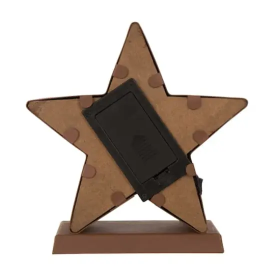 Glitzhome&reg; 7.5" Marquee LED Star Stocking Holder {5}