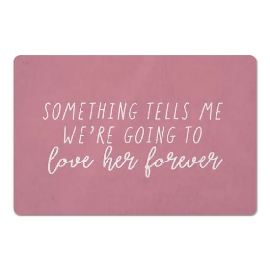18" x 27" Love Her Forever Floor Mat {1}