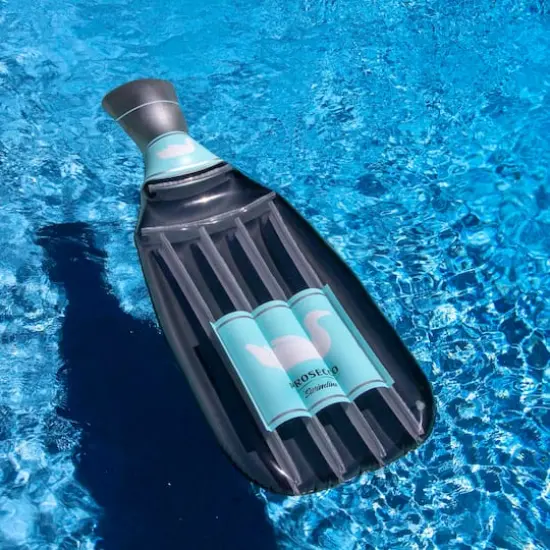 Swimline 86" Inflatable Prosecco Bottle Pool Float {4}