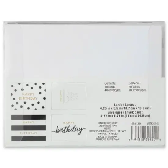 Happy Birthday Cards & Envelopes by Recollections&trade;, 4.25" x 5.5" {10}