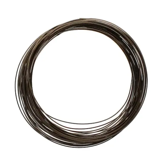 The Beadsmith&reg; Wire Elements&trade; 21 Gauge Tarnish Resistant Half Round Soft Temper Wire, 7yd. Vintage Bronze {1}