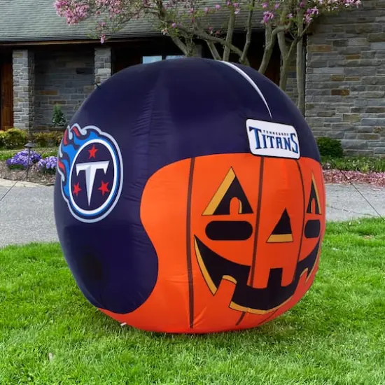 Sporticulture 4ft. Inflatable NFL Team Pride Jack-O' Helmet Tennessee Titans {6}