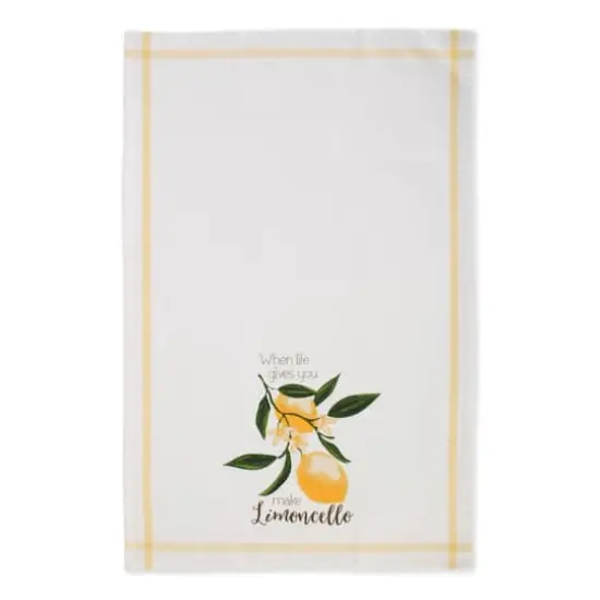 DII&reg; Lemon Bliss Kitchen Textiles Dishtowel Set {9}