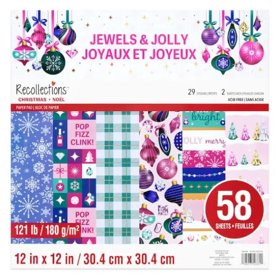 12" x 12" Jewels & Jolly Paper Pad by Recollections {1}