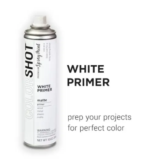 COLORSHOT&reg; White Primer Matte Spray Paint {3}