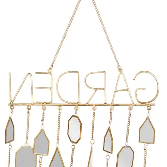 36" White Metal Eclectic Garden Windchime {7}