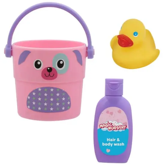 New Adventures Magic Nursery&trade; Love Buckets Bath Safe Baby Doll Playset {4}