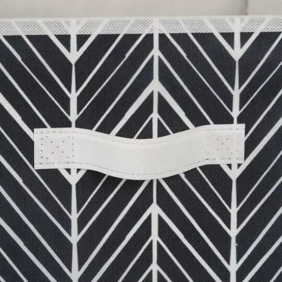 DII&reg; 11" Black Herringbone Storage Cube, 2ct. {4}