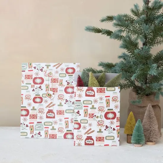 Hello Honey Multicolor Holiday Patterns Printed Paper Gift Bags, 2ct. {3}