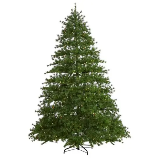 9ft. Pre-Lit Colorado Mountain Pine Artificial Christmas Tree, Clear LED Lights {1}