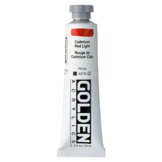 Golden&reg; 2oz. Heavy Body Acrylic Paint C PCadmium Red Light {1}