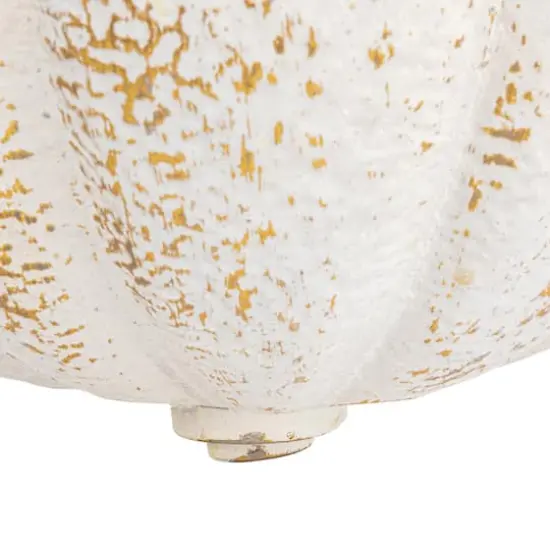 Hello Honey&reg; 28.5" White Distressed Finish Metal Wall-Mounted Planter {9}