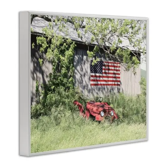 Stupell Industries Americana Lush Country Greenery Framed Giclee Art White {4}