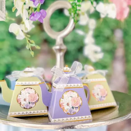 Kate Aspen&reg; Tea Time Party Assorted Favor Box Set {4}