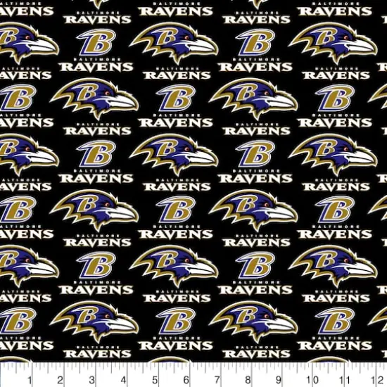 NFL Baltimore Ravens Cotton Fabric {3}