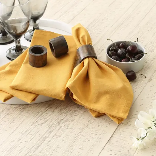 DII&reg; Solid Oversized Napkin, 6ct. Honey Gold {6}