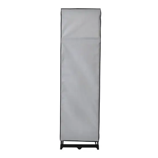Honey Can Do 46'' Gray Portable Wardrobe Closet {12}