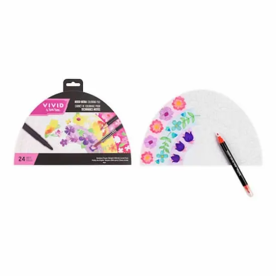 VIVID by Brea Reese&reg; Rainbow Mixed Media Coloring Pad {3}