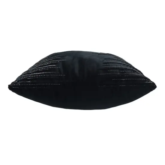 16" x 16" Black Velvet Throw Pillow by Ashland&reg; {4}