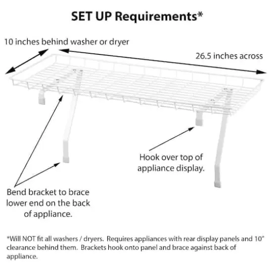 Household Essentials Over-The-Washer Storage Shelf {4}